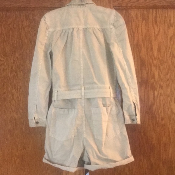 Joe’s Jeans The Alexa Shortall Romper in Boulder Tan sizes S and M - Picture 8 of 13